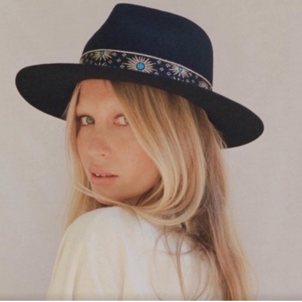❌SOLD❌ of Color Phoenix Vintage Ribbon Fedora in Black NWT - Picture 1 of 11